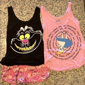 Alice in Wonderland Cheshire Cat pajama set